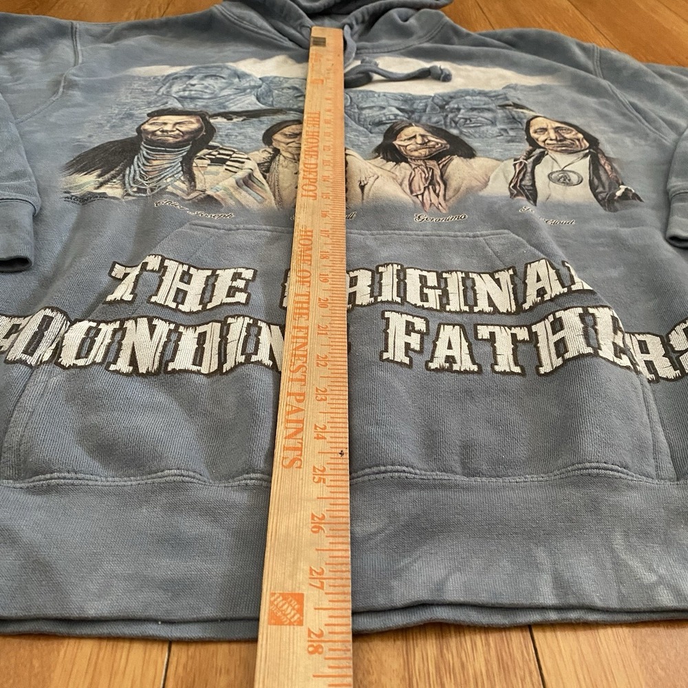 The Original Founding Fathers Hoodie Size L Tie Dye Native American - Picture 2 of 5